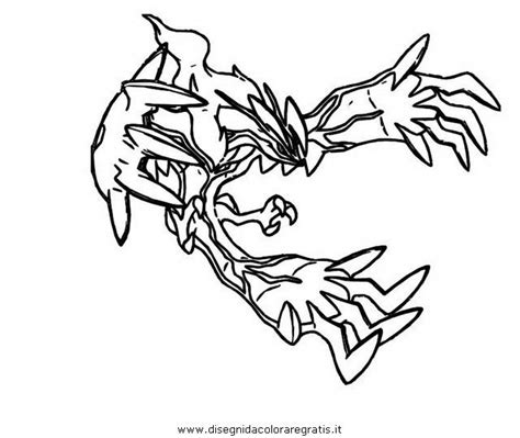 yveltal coloring page coloring pages