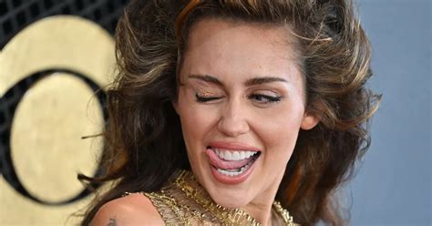 Miley Cyrus Risks Wardrobe Malfunction In Nearly Nude Chain Link Outfit