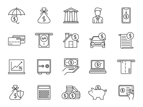 20 Free Finance Vector Icons Ai