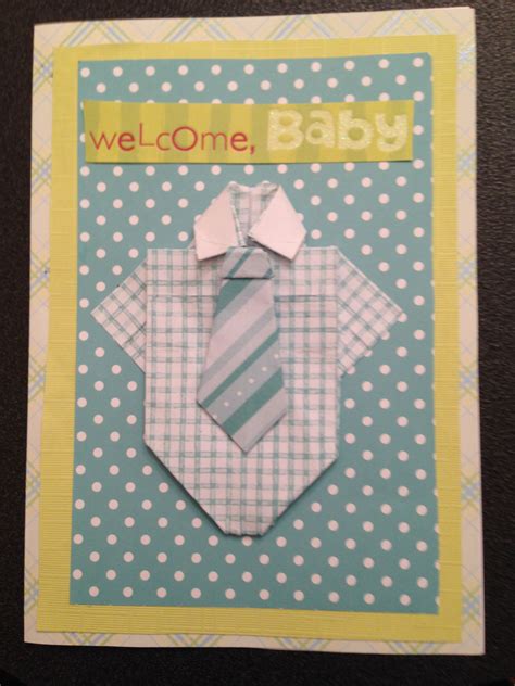 Origami Baby Onesie Card Newborn And Baby Card A Handmade Welcome