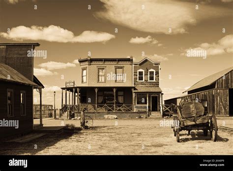 Usa South Dakota Stamford 1880 Town Pioneer Village Stock Photo Alamy