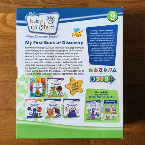 Baby Einstein My First Book Of Discovery 5 Board Books Hobbies