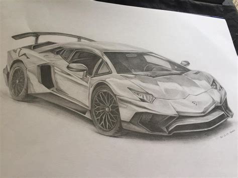 How to draw a sports car lamborghini how to draw for kids, how to draw cartoons all you need is a pencil, eraser and a little bit of paper! Pencil drawing of a lamborghini aventador OC : sketches ...