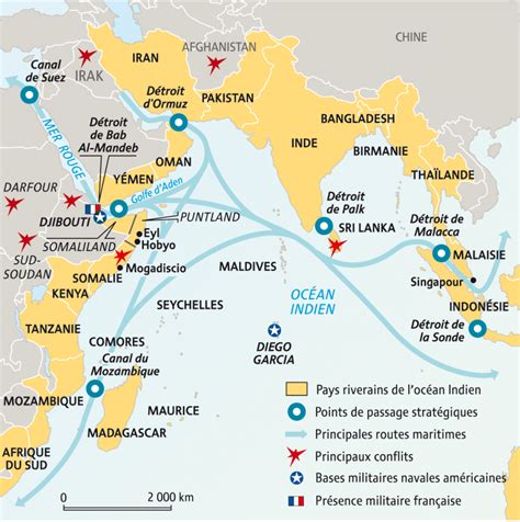 Océan Indien Carte Géographique Voyage Carte Plan