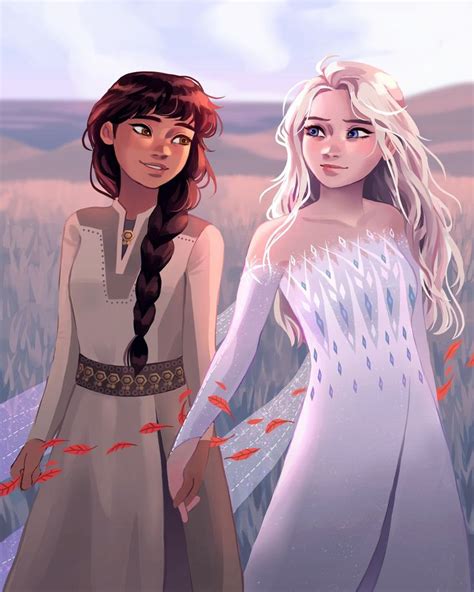 Tadpole On Twitter Elsa And Honeymaren Taking A Romantic Stroll 💕