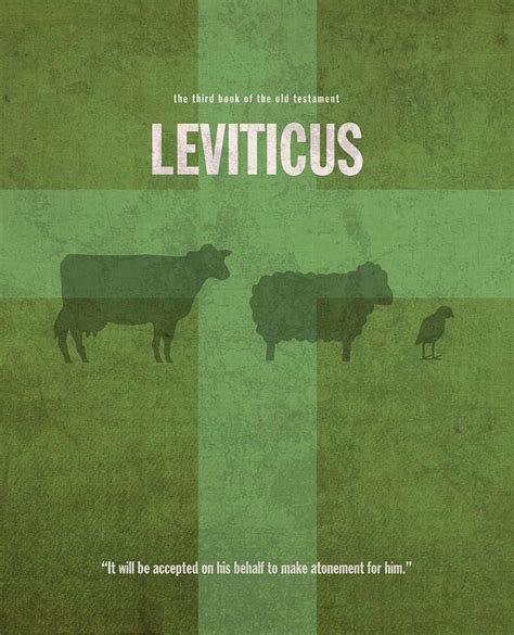 Leviticus Books Of The Bible Series Old Testament Minimal Poster Art Number 3 By Design Turnpike