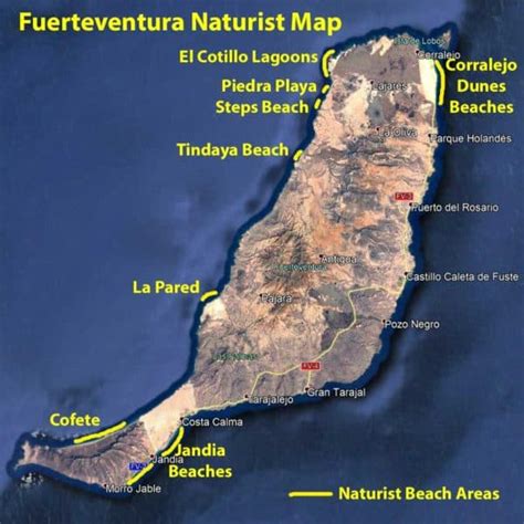 Naturist Map Nude Beaches Fuerteventura Canary Islands My Xxx Hot Girl