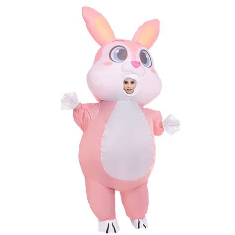 buy spooktacular creations easter full body pink bunny inflatable costume women full body air
