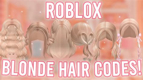 20 Aesthetic Blonde Hair Codes With Codes Links Roblox Bloxburg