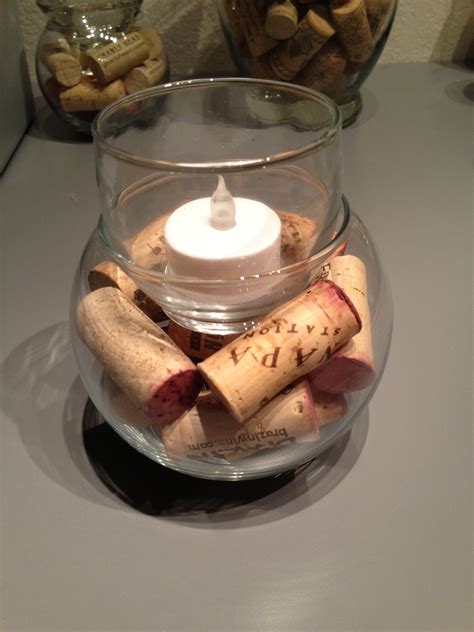Diy Wine Cork Candle Holder