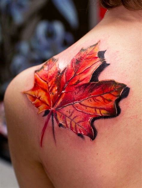 Maple Leaf Back Tattoo Tattoomagz › Tattoo Designs