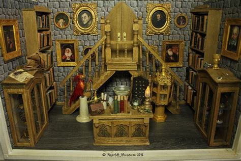 Harry Potter Inspired Dumbledore's Office Display Box Diorama Dollhouse