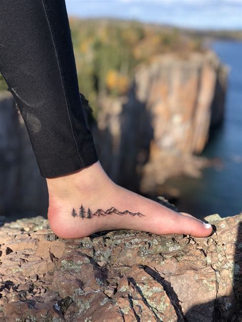 Mountain Tattoo Foot