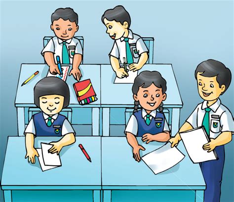 Gambar mewarnai guru sedang mengajar di kelas. Animasi Kartun Guru Mengajar | Gambar Kartun