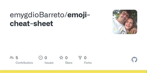 Github Emygdiobarreto Emoji Cheat Sheet