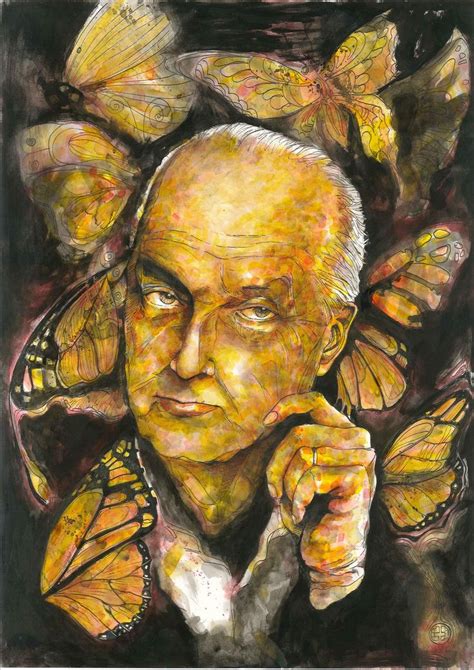 Vladimir Nabokov X Ink On Paper Laura Robb Fine Art Portraiture Still Life Art