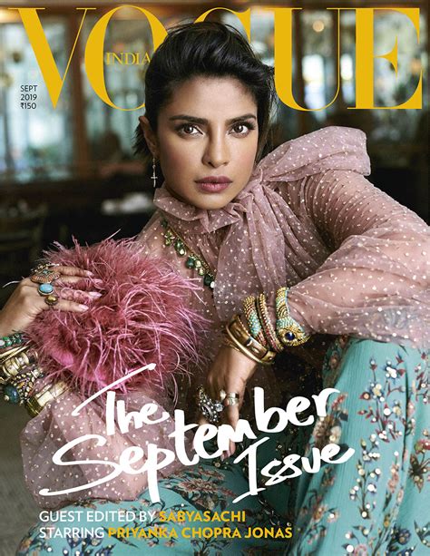 Priyanka Chopra Covers Vogue India September 2019 By Marcin Kempski