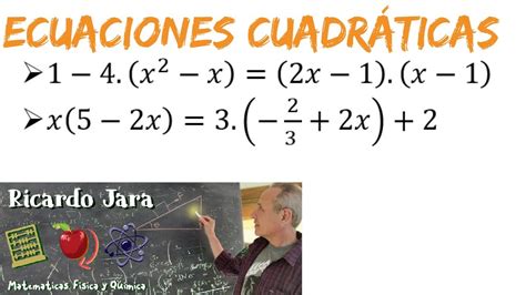 Ejemplos De Ecuaciones Cuadraticas