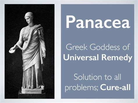 Panacea Greek Goddess Of