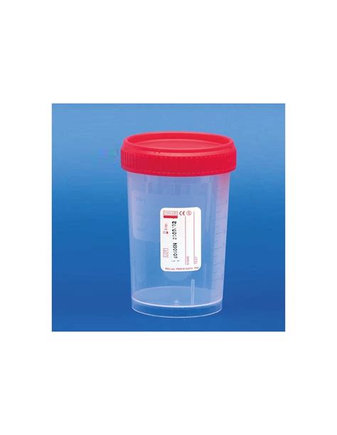 Sterile 200ml Pp Container Red Cap Pk 300