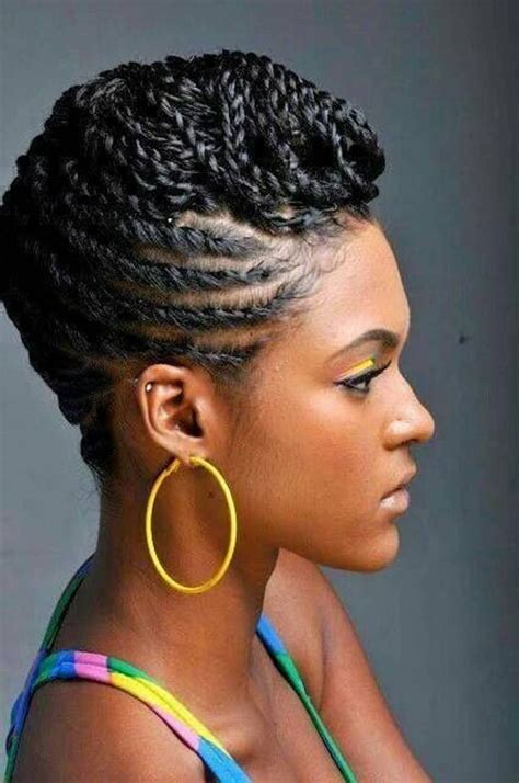 How to do a french braid on yourself and combine it with a ponytail. 15 Inspirations of Braided Hairstyles For Short African American Hair