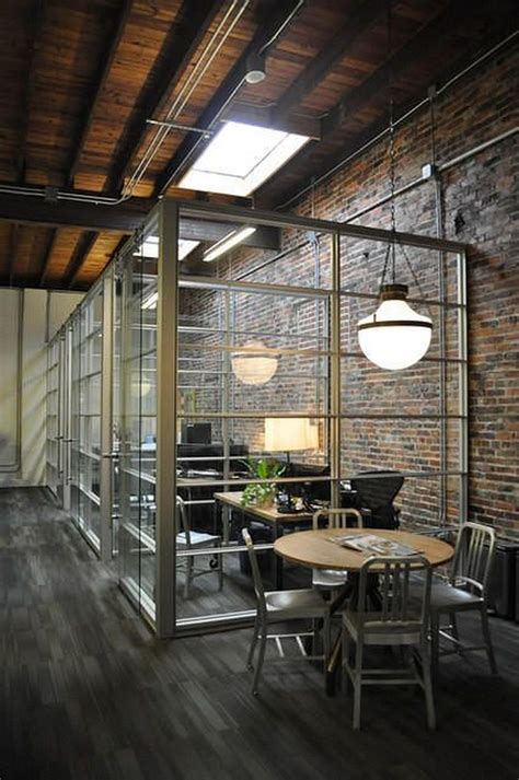 Elegant Open Ceiling Office Design Ideas27 Industrial Office Design