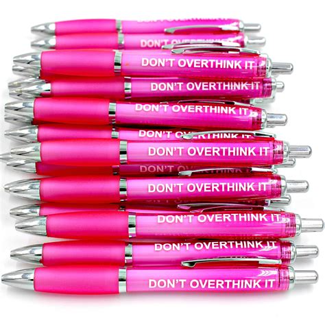 Dont Overthink It Pen Self Care Positive Affirmations Etsy Canada