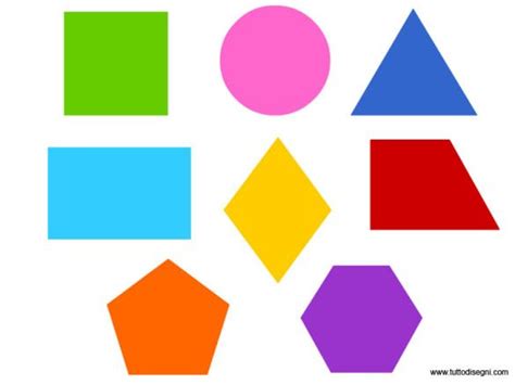 Figure Geometriche Colorate Geometria Figurativo Matematica