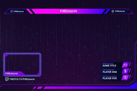 Fire Storm Twitch Overlay Template By Graphiqa On Envato Elements