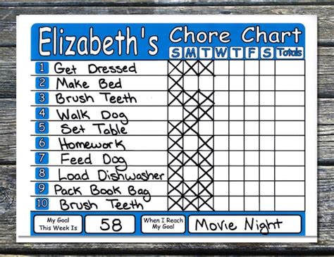 Chore Chart Shipped Works Like Dry Erase Board Set Chores