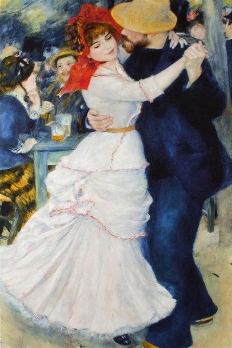 Pierre Auguste Renoir Dance At Bougival Poster 24x36 Inch Ebay