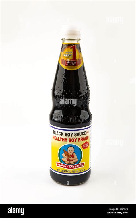 Wetzlar Germany 2022 04 05 Bottle Of Black Soy Sauce Healthy Boy