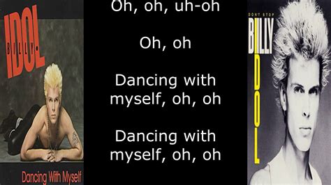 Billy Idol Dancing With Myself Lyrics YouTube Music