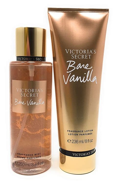 Victorias Secret Bare Vanilla Body Mist And Fragrance Lotion Setpa