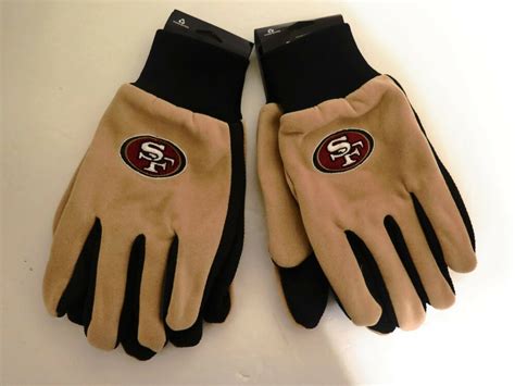 Two 2 Pair Of San Francisco 49ers Utility Gloves From Forever