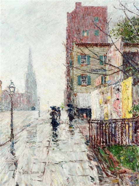 Rainy Day Painting Frederick Childe Hassam Oil Paintings