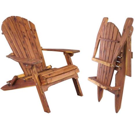 Amish Handcrafted Cedar Folding Adirondack Chair Adirondack Chair