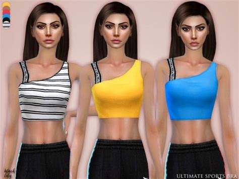The Sims Resource Ultimate Sports Bra By Black Lily Sims 4 Downloads