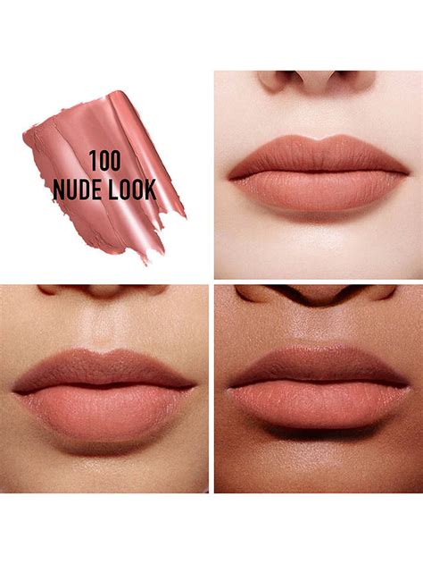 Dior Rouge Dior Coloured Lip Balm 100 Nude Look Matte At John Lewis