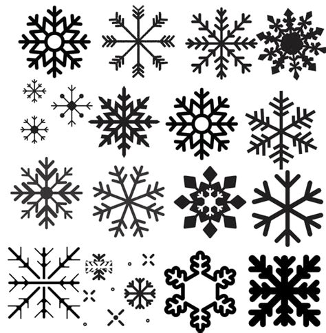 Free Vector Christmas Snowflake Vector Icons Set Cdr File Free Vector