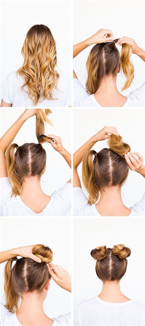 28 Ridiculously Cool Double Bun Hairstyles You Need To Try Space Buns
