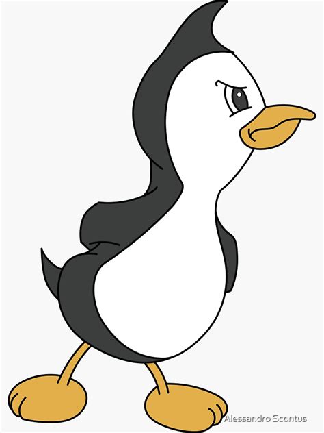 Angry Penguin Sticker For Sale By Alessandro7 Redbubble