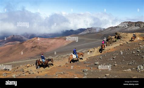 Horseback Riders On Pony Express Tour Ride Up The Sliding Sands Trail