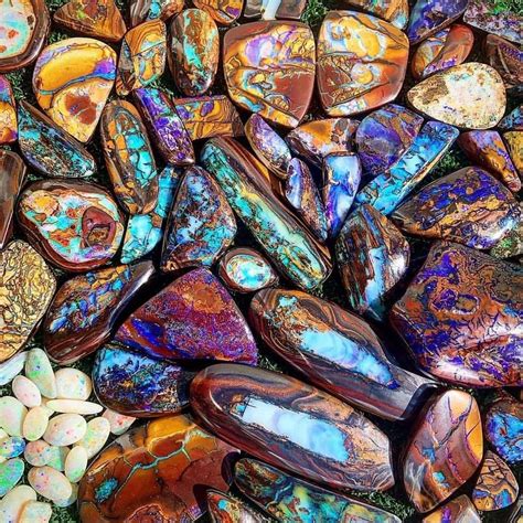 Absolutely Gorgeous Polished Boulder Opals From Australia 😱💜🤩 Taken By