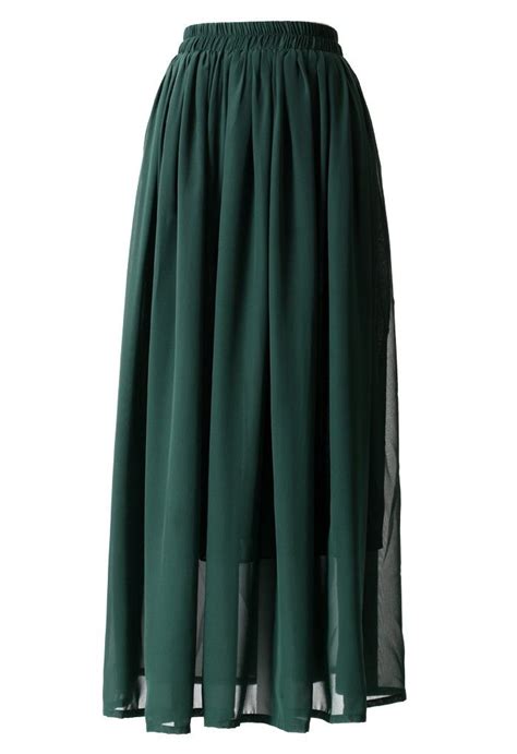 15 Best Dark Green Maxi Skirt Images On Pinterest Green Maxi Green