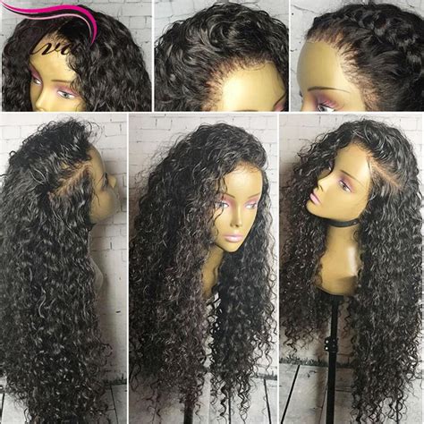 Curly Full Lace Human Hair Wigs For Black Women Wet Wavy