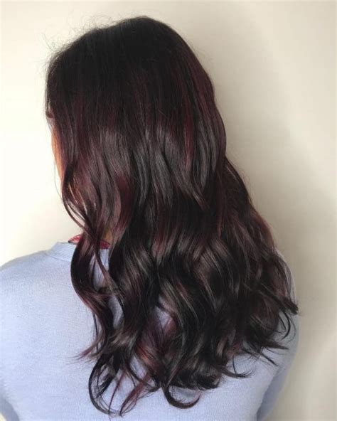 Burgundy Color On Black Hair