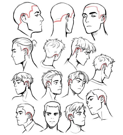 Hair Drawing Reference Male Drawingsb