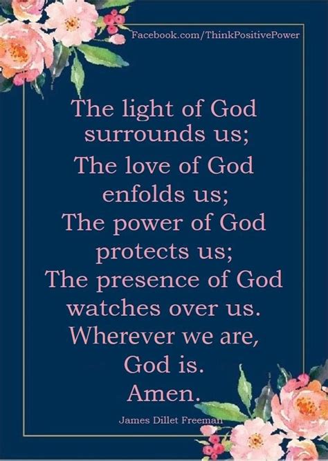 The Light Of God Surrounds Us The Love Of God Enfolds Us The Power Of