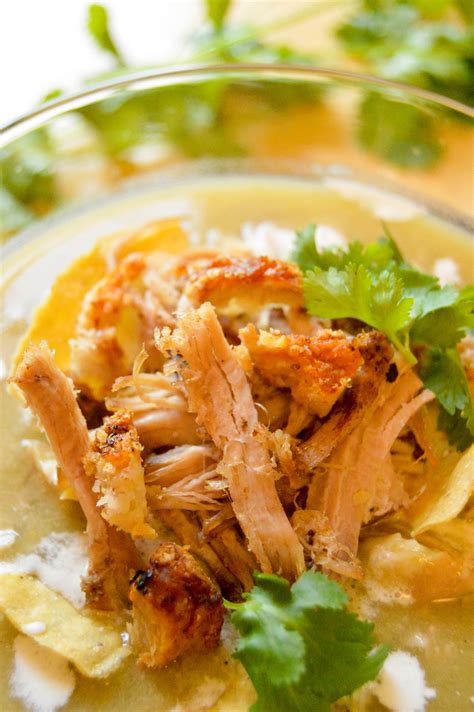 Pulled Pork And Fresh Tomatillos Soup